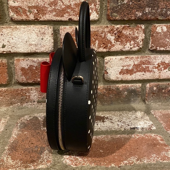 NWT Kate Spade New York Minnie Mouse Crossbody Bag with Ears and Bow - Picture 3 of 9